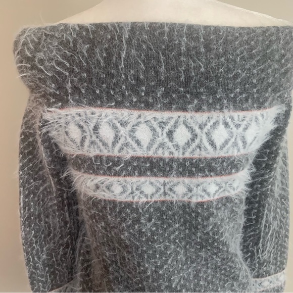 Anthropologie Sleeping on Snow Wool Blend Fair Isle Nordic Sweater - Picture 14 of 16